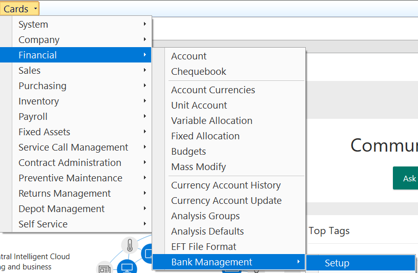 Gp Bank Manager Dynamics GP – Bank Management button missing from Chequebook ...
