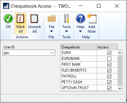 Gp Bank Manager Dynamics GP – Bank Management button missing from Chequebook ...