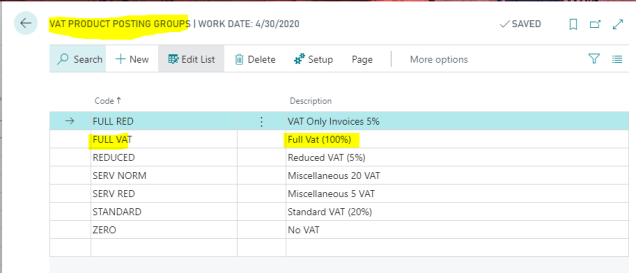 Vat Posting Setup Example Dynamics 365 Business Central – How to Post a VAT only Invoice