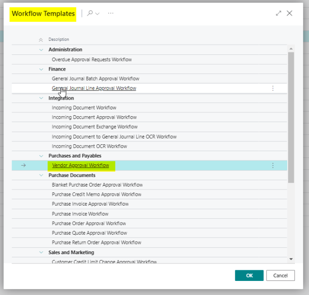Dynamics 365 Business Central – How to create a workflow that only ...