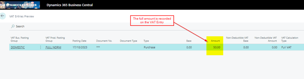 Dynamics 365 Business Central – How to post a VAT only journal for VAT ...