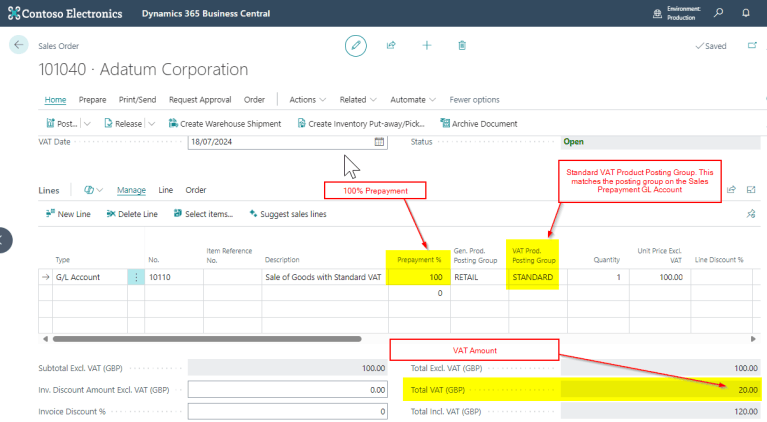 Dynamics 365 Business Central – How to manage different VAT rates when ...