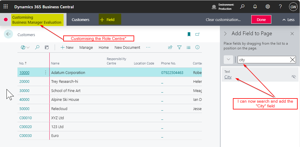 Dynamics 365 Business Central – How to add a field to a Page that’s not ...