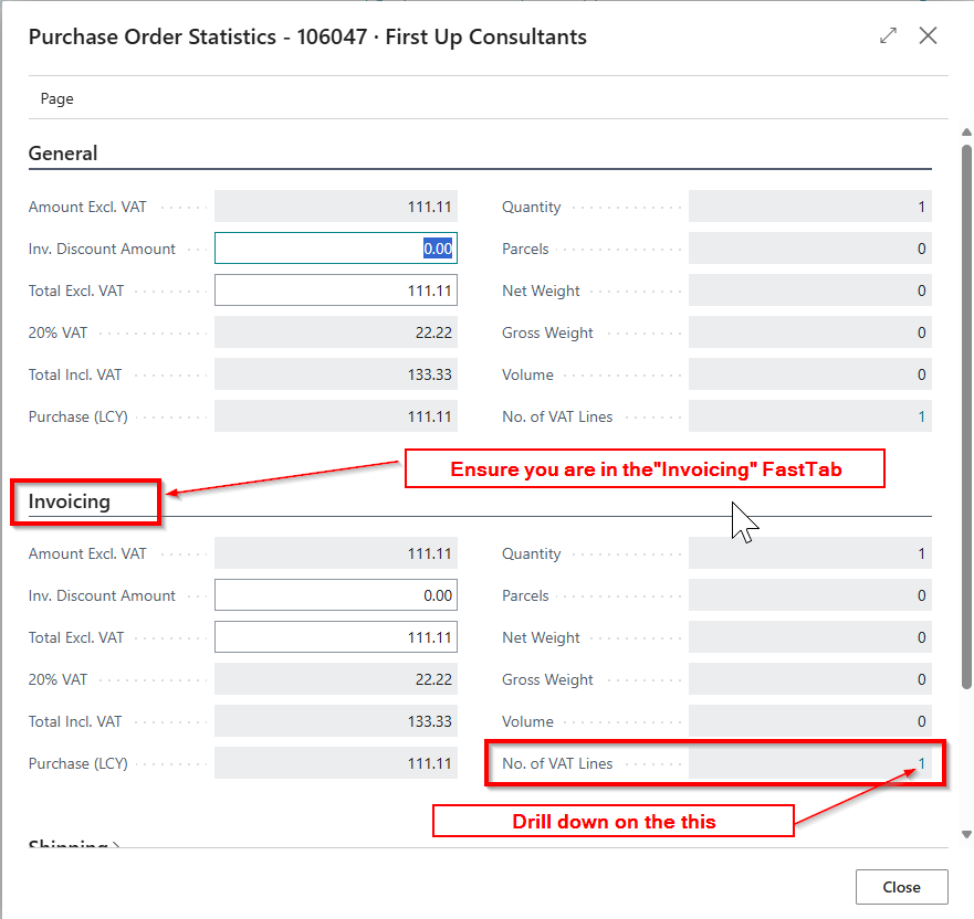 Dynamics 365 Business Central – How to change the VAT amount on a ...