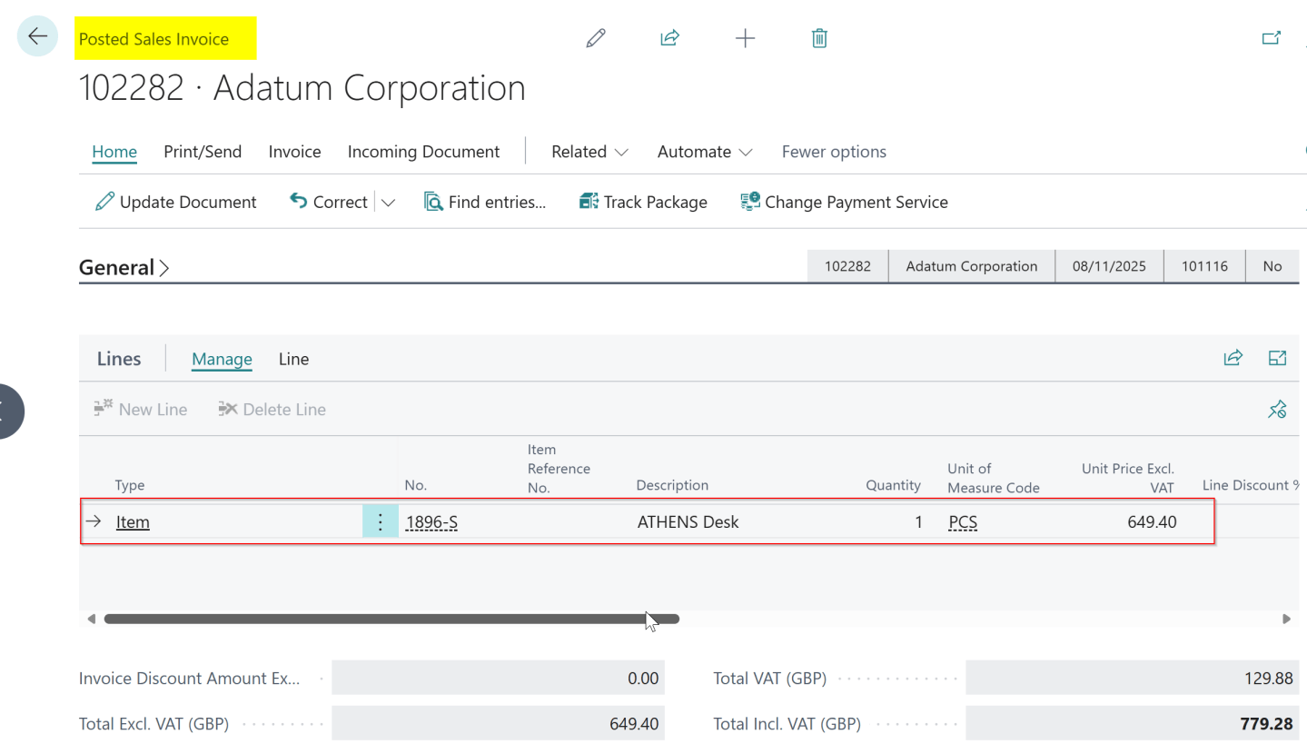 Dynamics 365 Business Central – How to post a Sales Credit for an Item ...