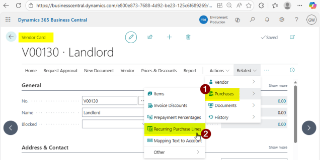 Dynamics 365 Business Central – How to default a General Ledger account ...